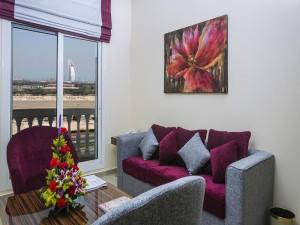  Vacation Hub International | The View Al Barsha Hotel Apartments Lobby